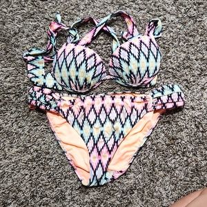 Victorias Secret Bombshell Miraculous 2 piece swim Bikini set 34A /M